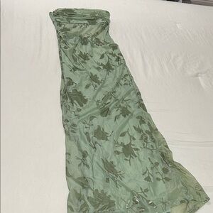 Hello Molly Sage Strapless Dress